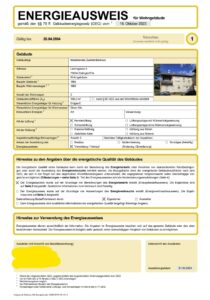 Energieausweis Energieausweis